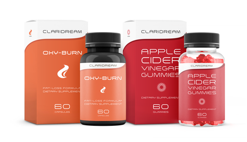 CLARISHAPE - Apple Cider Vinegar gummies + OxyBurn - Claridream